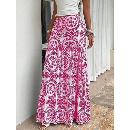 Women’s Printed Flowy Maxi Skirt