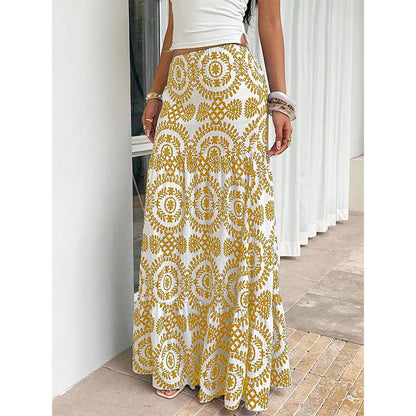 Women’s Printed Flowy Maxi Skirt
