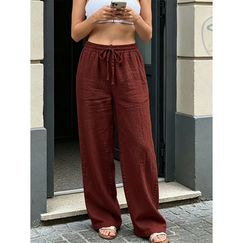 Women’s Casual Straight-Leg Trousers