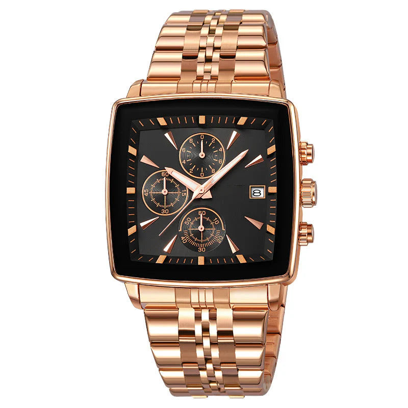 Men’s Two-Tone Square Quartz Watch