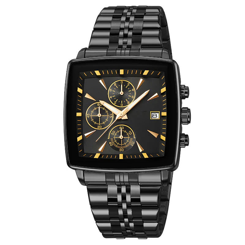 Men’s Two-Tone Square Quartz Watch