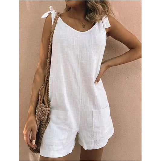 Women’s Sleeveless Tie-Strap Playsuit
