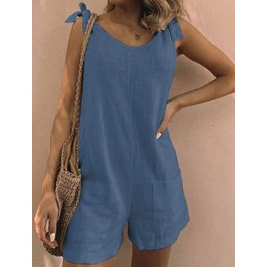 Women’s Sleeveless Tie-Strap Playsuit