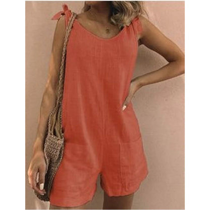 Women’s Sleeveless Tie-Strap Playsuit