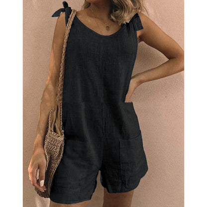 Women’s Sleeveless Tie-Strap Playsuit