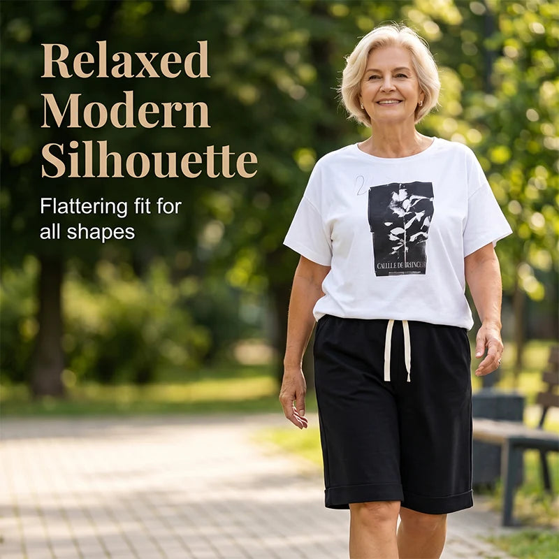 Women’s Graphic T-Shirt & Bermuda Shorts Set
