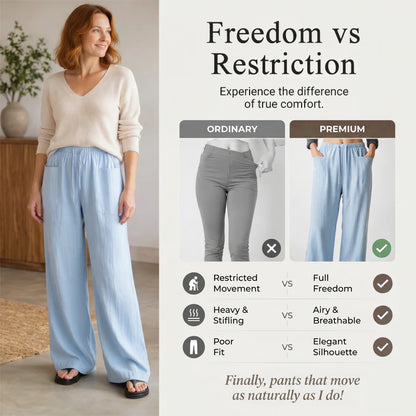Women’s High-Waist Wide-Leg Drawstring Trousers