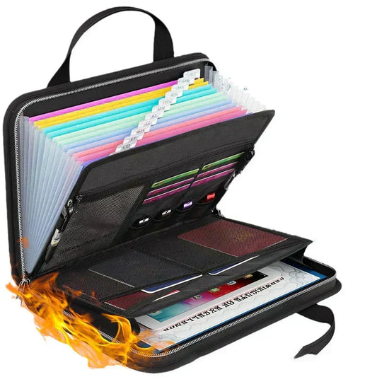 Fire-Resistant Accordion Document Organiser