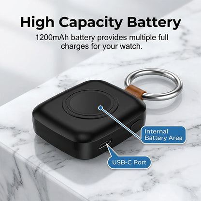 Portable Smartwatch Keychain Charger