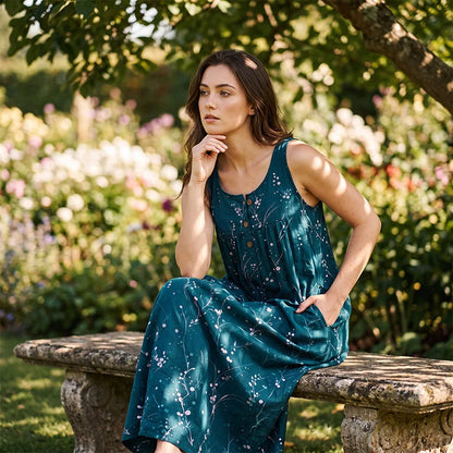Women’s Floral Sleeveless Maxi Dress