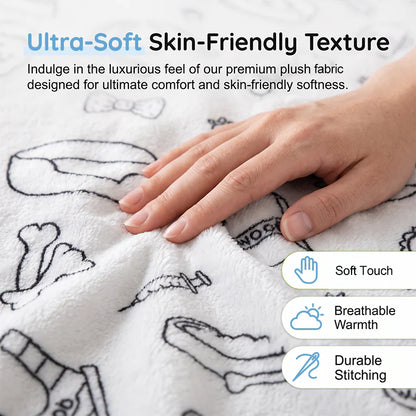 Children’s Washable Colouring Blanket Kit