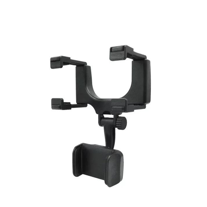 Adjustable Rear-View Mirror Phone Holder