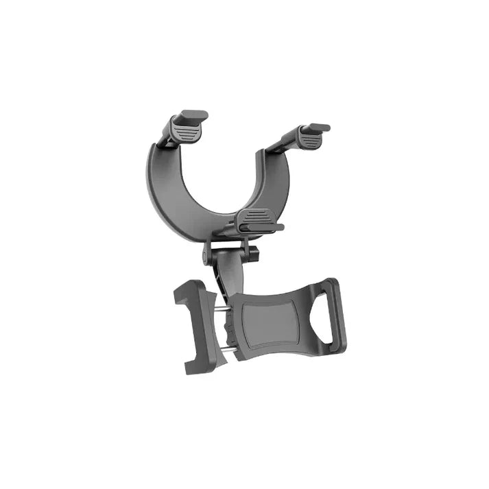 Adjustable Rear-View Mirror Phone Holder