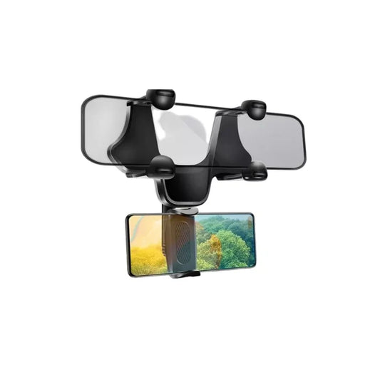 Adjustable Rear-View Mirror Phone Holder