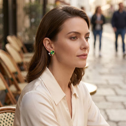 Clover Huggie Hoop Earrings