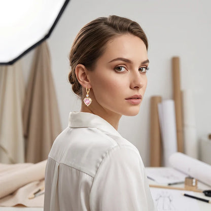 Women's Heart Drop Earrings