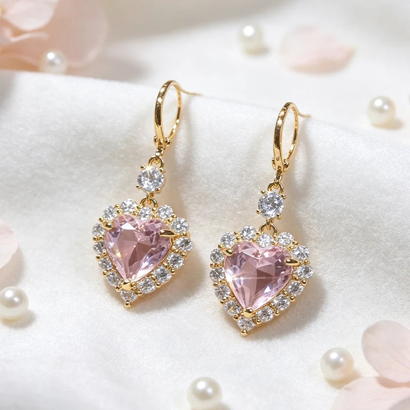 Women's Heart Drop Earrings