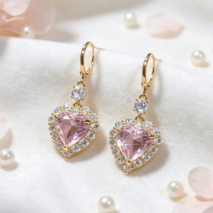 Women's Heart Drop Earrings