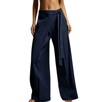 Women’s Wrap Front Wide Leg Trousers