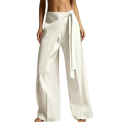 Women’s Wrap Front Wide Leg Trousers
