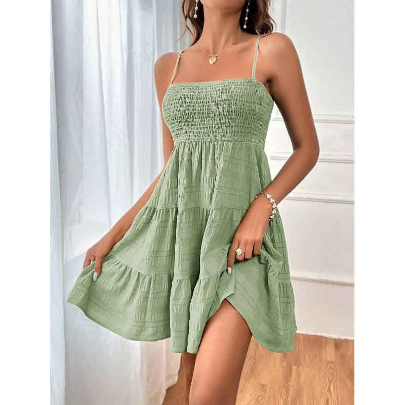 Women’s Smocked Tiered Mini Dress