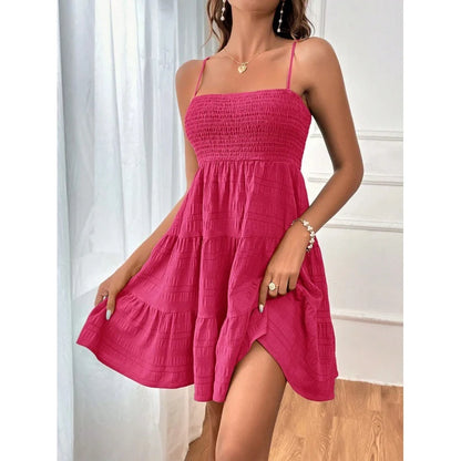 Women’s Smocked Tiered Mini Dress
