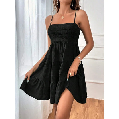 Women’s Smocked Tiered Mini Dress