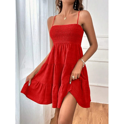Women’s Smocked Tiered Mini Dress