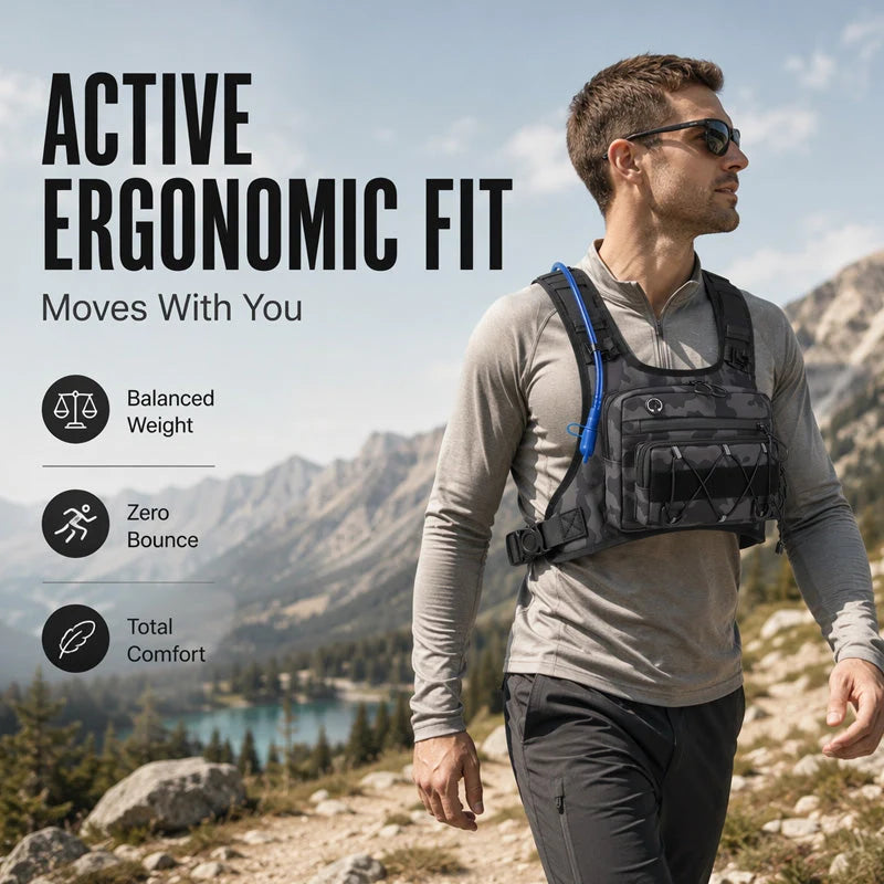 Men’s Hydration-Ready Cycling Vest Pack