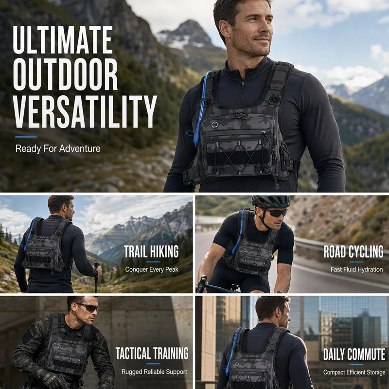 Men’s Hydration-Ready Cycling Vest Pack