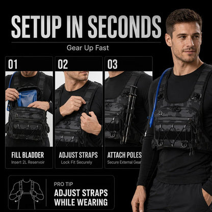Men’s Hydration-Ready Cycling Vest Pack
