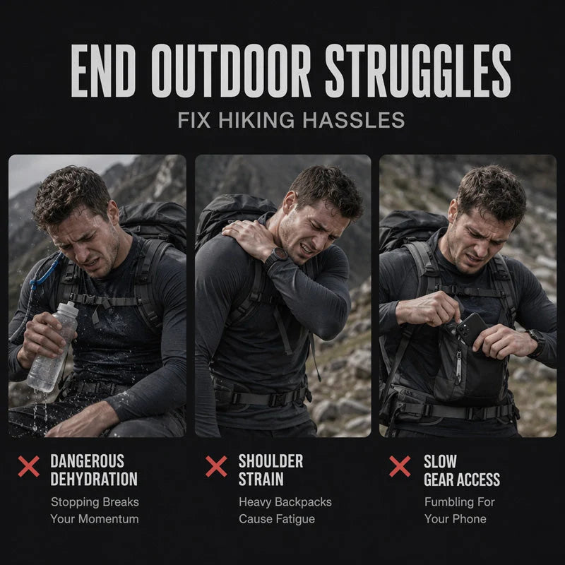 Men’s Hydration-Ready Cycling Vest Pack