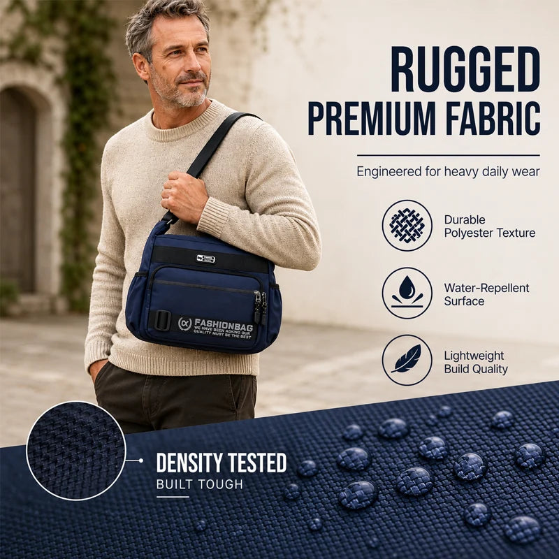 Urban Utility Multi-Compartment Messenger Bag