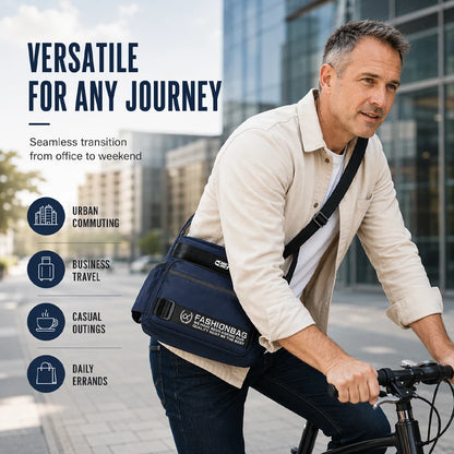 Urban Utility Multi-Compartment Messenger Bag