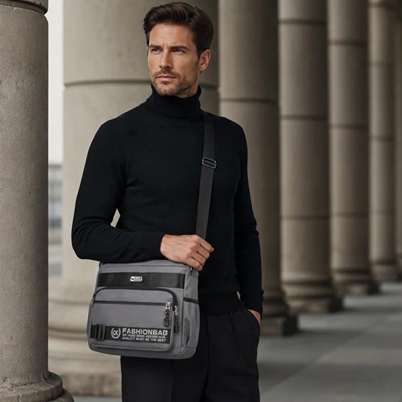 Urban Utility Multi-Compartment Messenger Bag