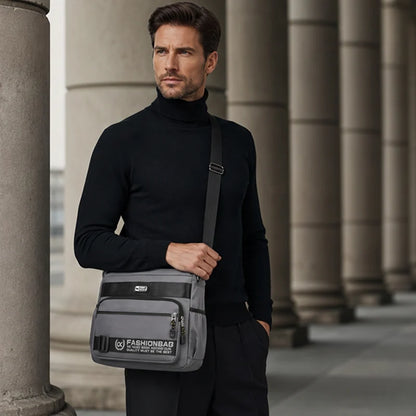 Urban Utility Multi-Compartment Messenger Bag