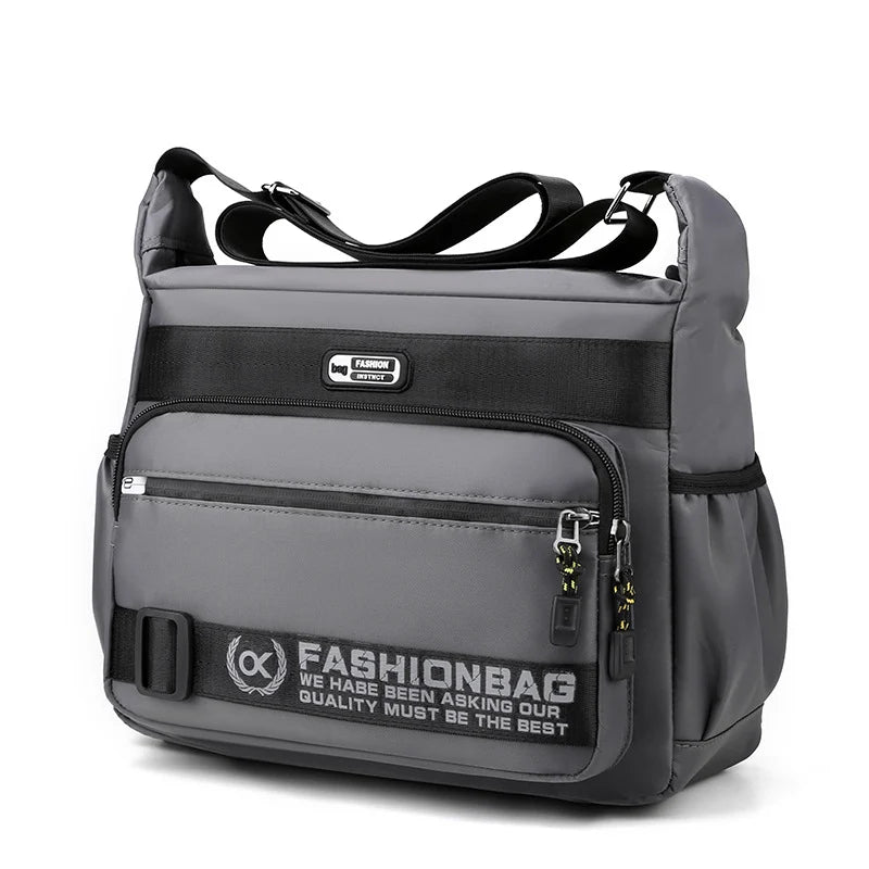 Urban Utility Multi-Compartment Messenger Bag