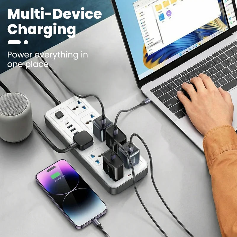 Multi-Outlet Power Strip with USB Ports