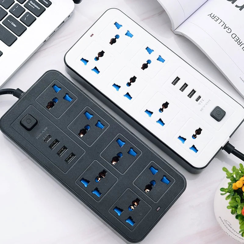 Multi-Outlet Power Strip with USB Ports