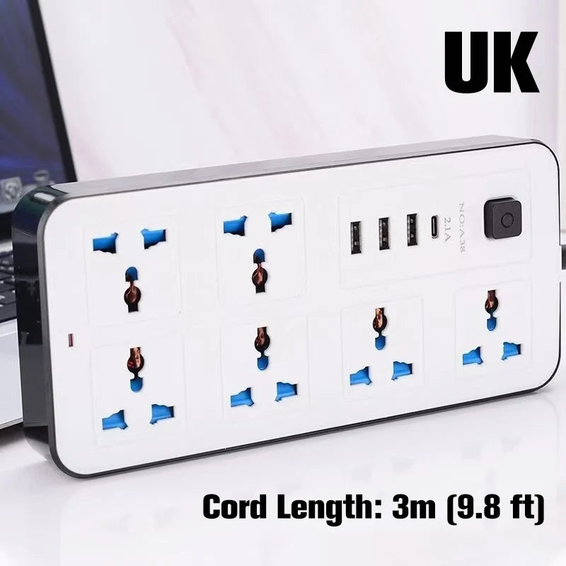 Multi-Outlet Power Strip with USB Ports