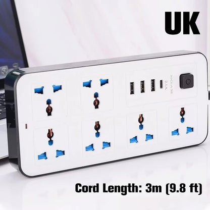 Multi-Outlet Power Strip with USB Ports