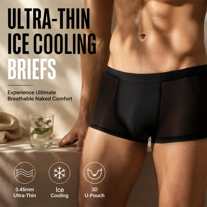 Men’s Ultra-Thin Cooling Boxer Briefs – 3-Pack