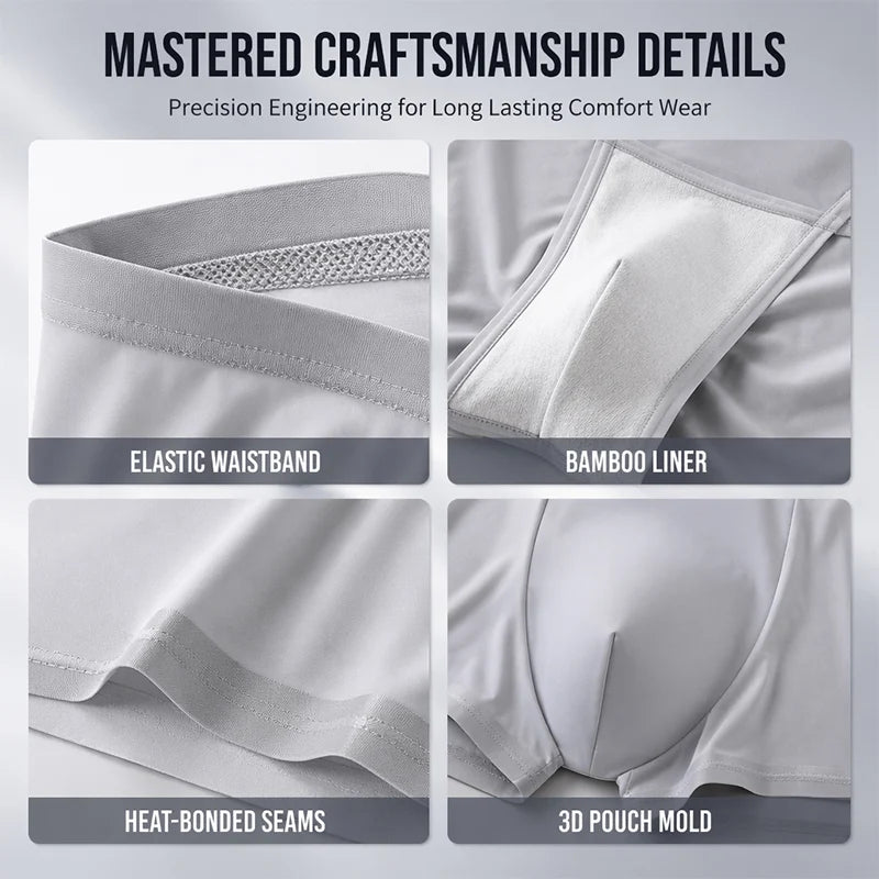 Men’s Ultra-Thin Cooling Boxer Briefs – 3-Pack