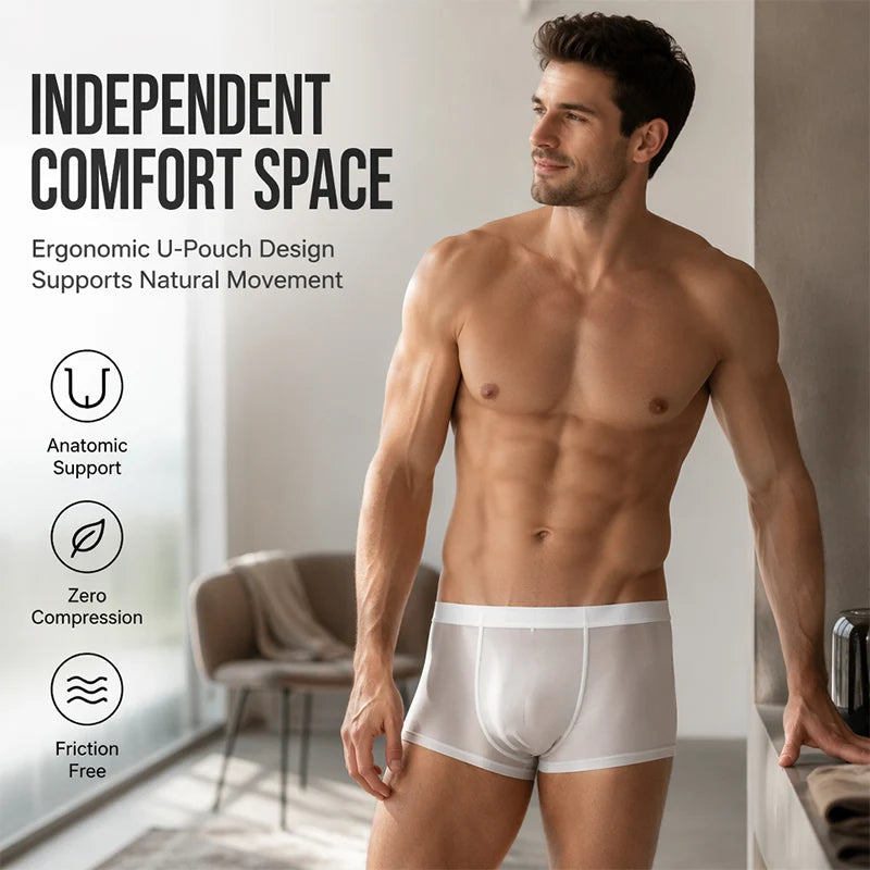 Men’s Ultra-Thin Cooling Boxer Briefs – 3-Pack