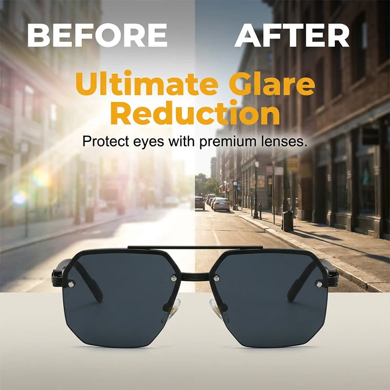 Men’s Geometric Polygon Sunglasses