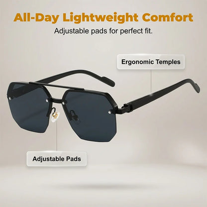 Men’s Geometric Polygon Sunglasses