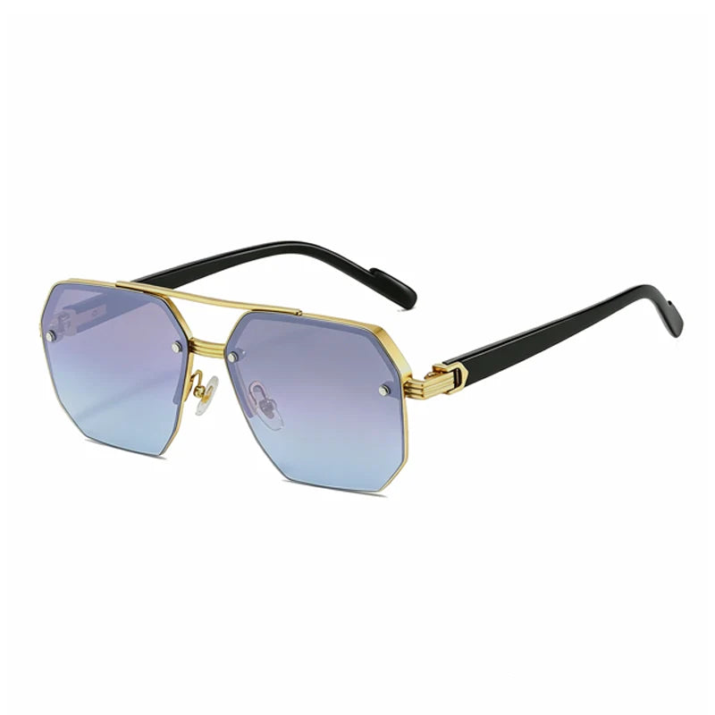 Men’s Geometric Polygon Sunglasses