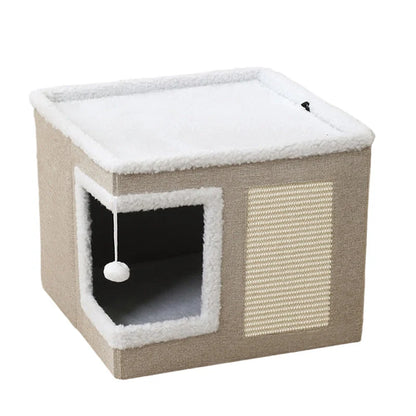 Foldable Two Level Cat Cube