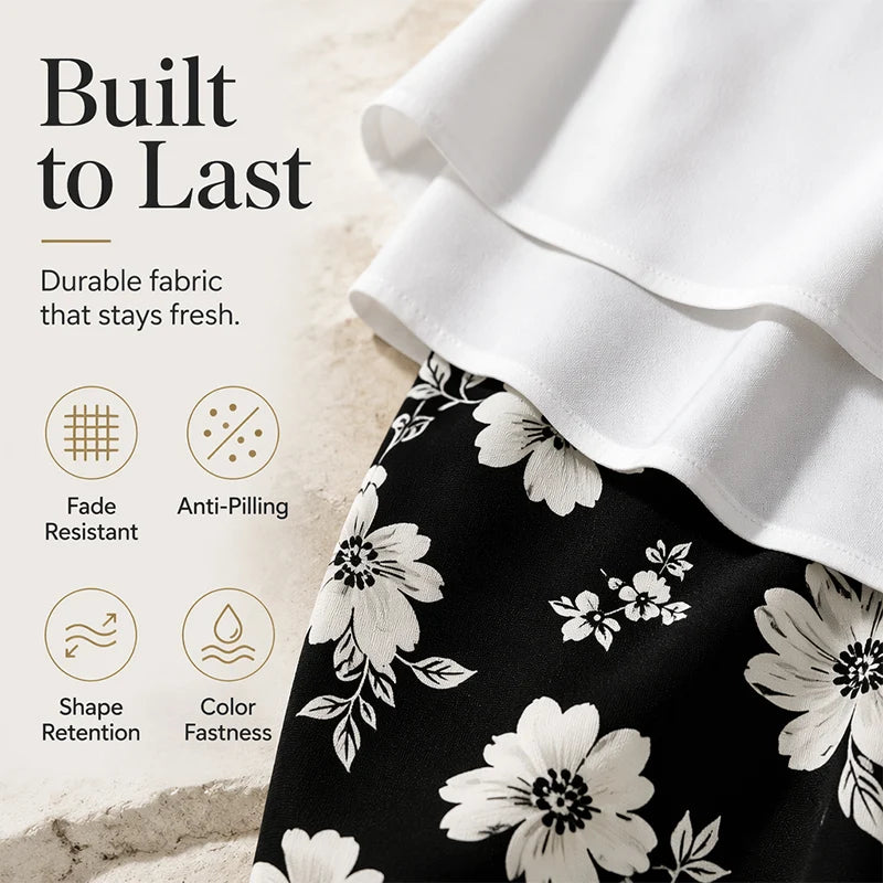 Women's Casual Two-Piece Top and Trousers Set