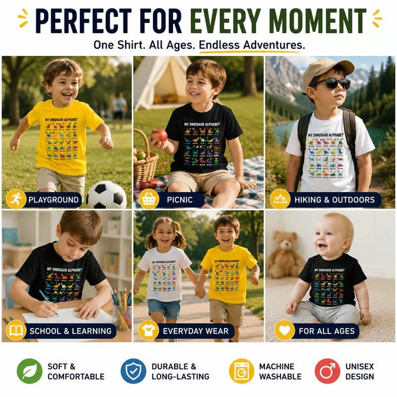 Dinosaur Alphabet Children's T-Shirt